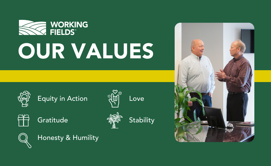 An Inside Look at Working Fields: Our Values
